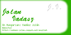 jolan vadasz business card