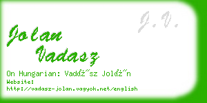 jolan vadasz business card